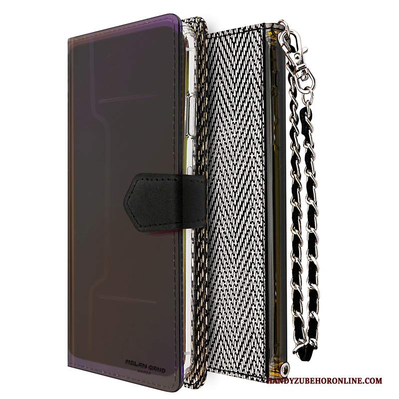 Custodia iPhone 11 Folio Telefono Catena, Cover iPhone 11 Pelle Anti-caduta Marchio Di Tendenza