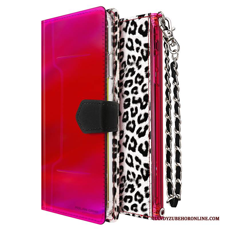 Custodia iPhone 11 Folio Telefono Catena, Cover iPhone 11 Pelle Anti-caduta Marchio Di Tendenza