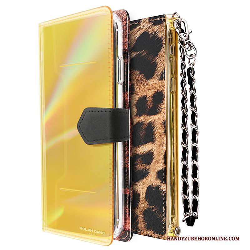 Custodia iPhone 11 Folio Telefono Catena, Cover iPhone 11 Pelle Anti-caduta Marchio Di Tendenza