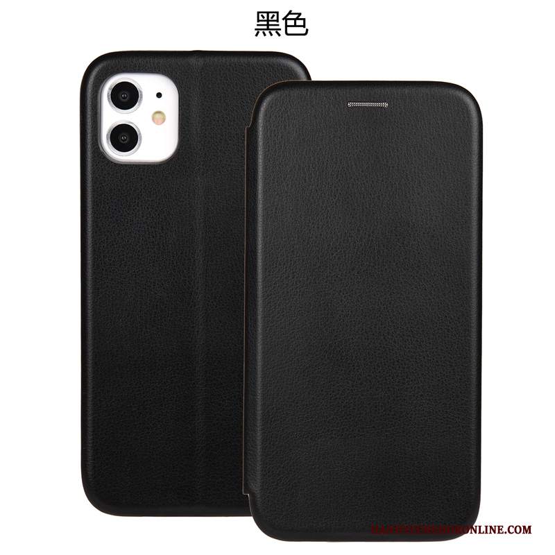 Custodia iPhone 11 Folio Tutto Incluso Magnetico, Cover iPhone 11 Silicone Nero Anti-caduta