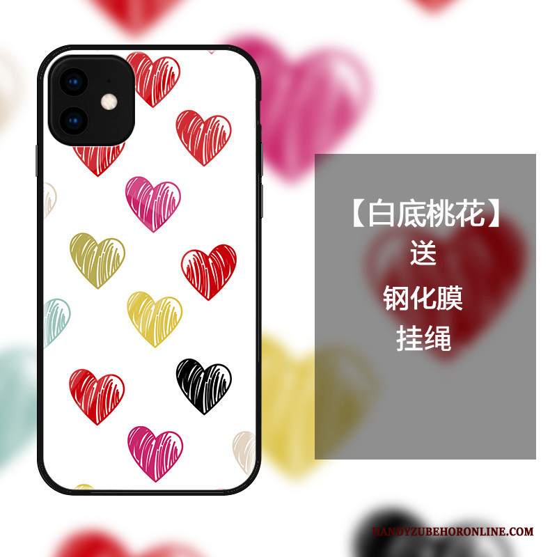 Custodia iPhone 11 Moda Semplici Anti-caduta, Cover iPhone 11 Protezione Tutto Incluso Vetro