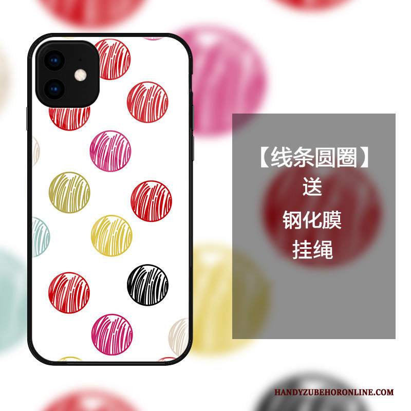 Custodia iPhone 11 Moda Semplici Anti-caduta, Cover iPhone 11 Protezione Tutto Incluso Vetro