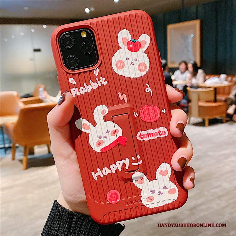 Custodia iPhone 11 Pro Cartone Animato Bello Rosso, Cover iPhone 11 Pro Creativo Anti-caduta Tendenza