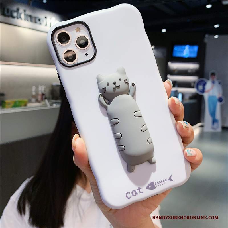 Custodia iPhone 11 Pro Cartone Animato Bianco Nuovo, Cover iPhone 11 Pro Creativo Tendenza Amanti