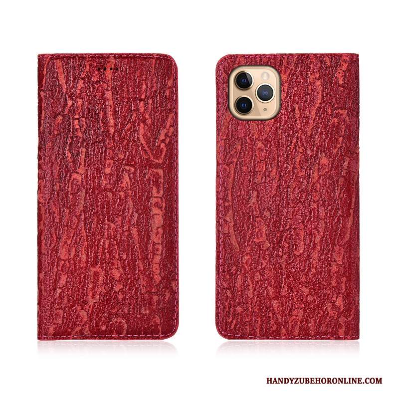 Custodia iPhone 11 Pro Creativo Albero Rosso, Cover iPhone 11 Pro Folio Telefono Anti-caduta