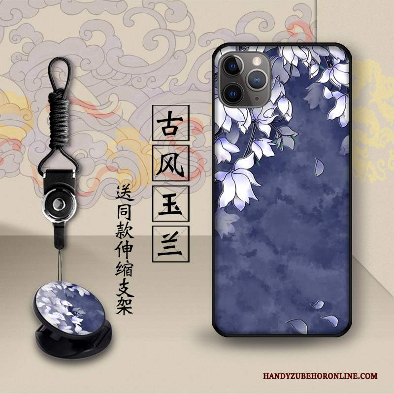 Custodia iPhone 11 Pro Max Creativo Bellezza Tridimensionale, Cover iPhone 11 Pro Max Vintage Anti-caduta Giallo