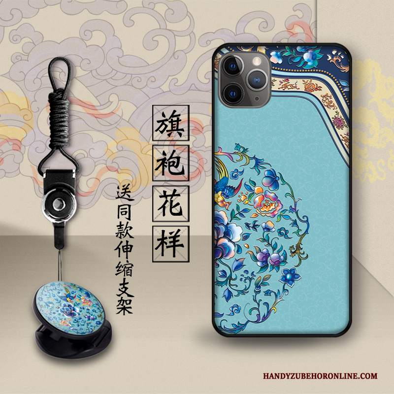 Custodia iPhone 11 Pro Max Creativo Bellezza Tridimensionale, Cover iPhone 11 Pro Max Vintage Anti-caduta Giallo