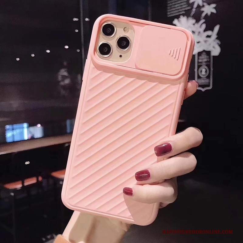 Custodia iPhone 11 Pro Max Creativo Rosa Rosso, Cover iPhone 11 Pro Max Protezione Marchio Di Tendenza Tutto Incluso