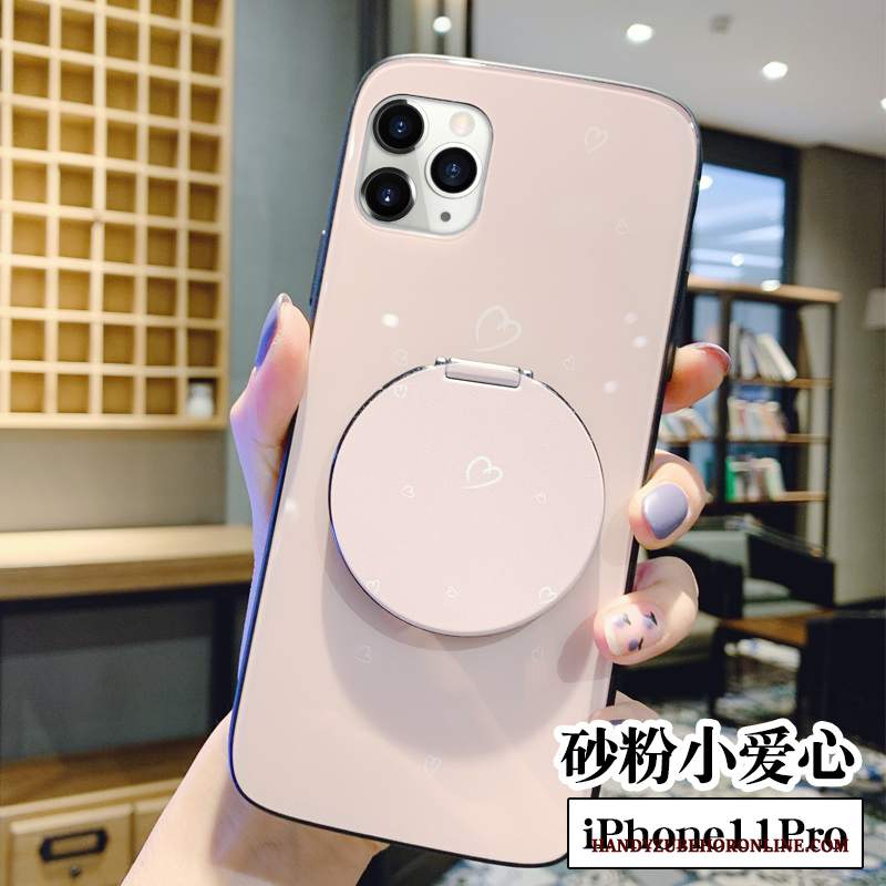 Custodia iPhone 11 Pro Max Creativo Tendenza Cosmetici, Cover iPhone 11 Pro Max Protezione Rosa Anti-caduta