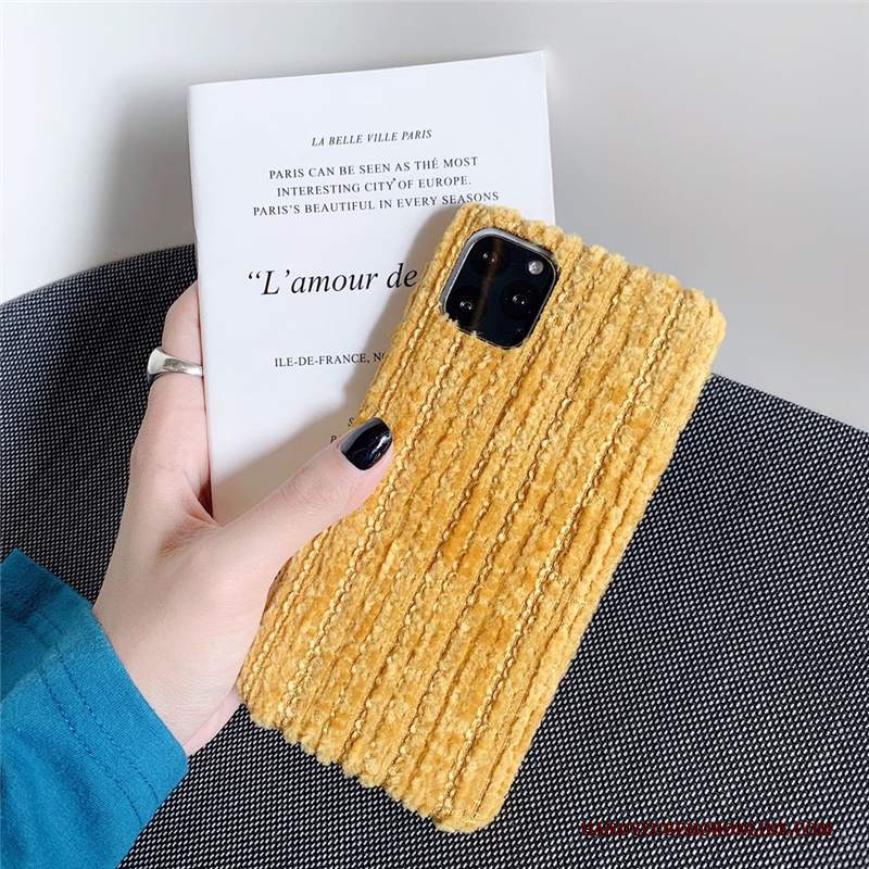 Custodia iPhone 11 Pro Max Moda Piccola Flanella, Cover iPhone 11 Pro Max Creativo High End Di Personalità