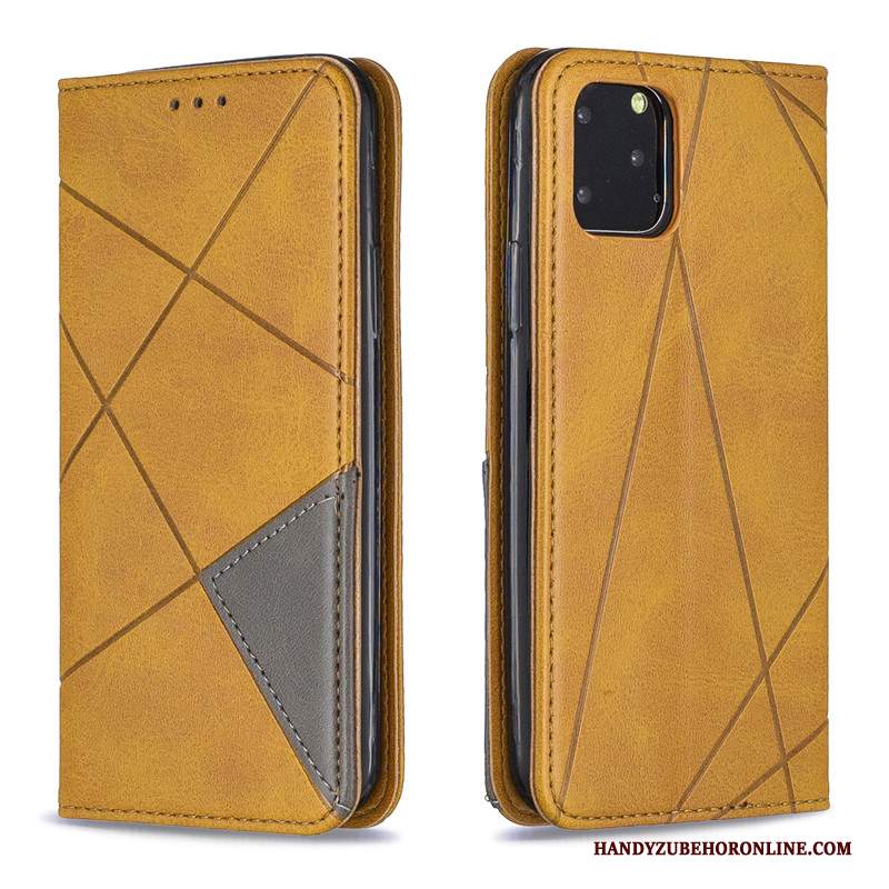 Custodia iPhone 11 Pro Max Pelle Ornamenti Appesi Semplici, Cover iPhone 11 Pro Max Folio Nerotelefono