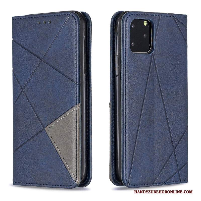 Custodia iPhone 11 Pro Max Pelle Ornamenti Appesi Semplici, Cover iPhone 11 Pro Max Folio Nerotelefono