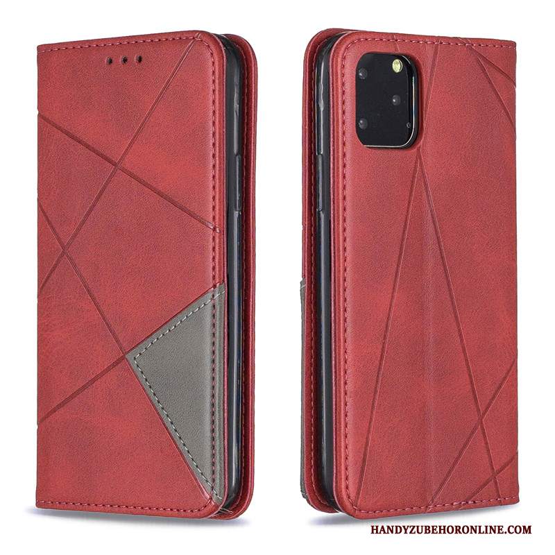 Custodia iPhone 11 Pro Max Pelle Ornamenti Appesi Semplici, Cover iPhone 11 Pro Max Folio Nerotelefono