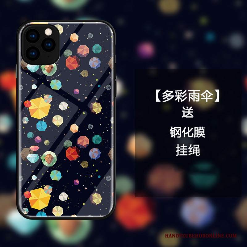 Custodia iPhone 11 Pro Max Protezione Amanti Ornamenti Appesi, Cover iPhone 11 Pro Max Cartone Animato Di Personalità Vetro