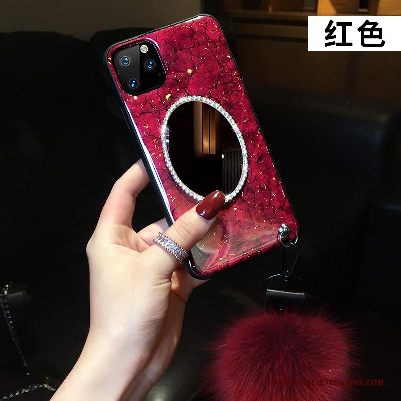 Custodia iPhone 11 Pro Max Silicone Ornamenti Appesi Palla Di Pelo, Cover iPhone 11 Pro Max Creativo Modello Marchio Di Tendenza