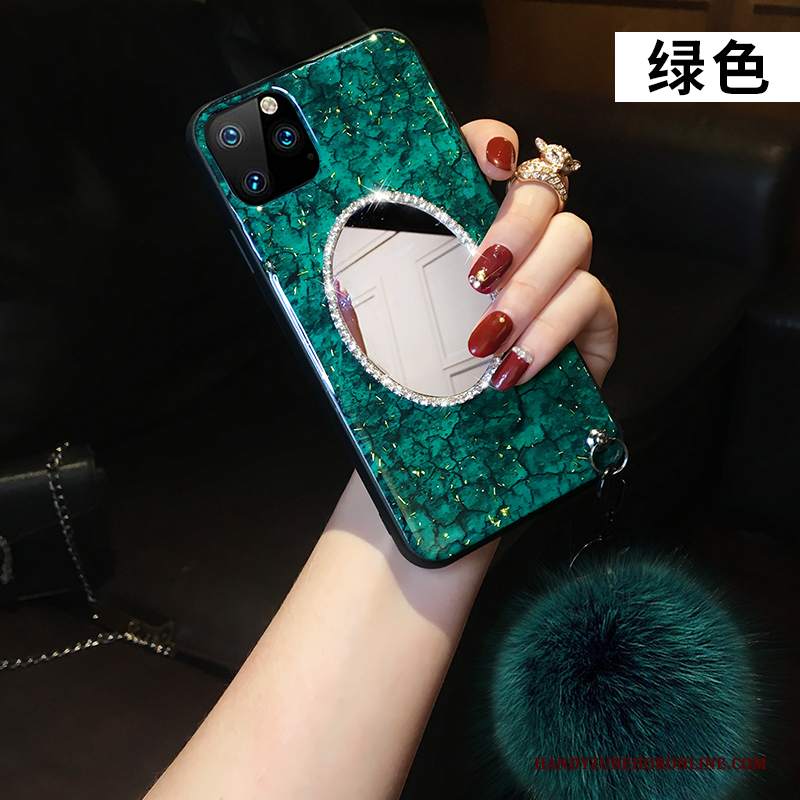 Custodia iPhone 11 Pro Max Silicone Ornamenti Appesi Palla Di Pelo, Cover iPhone 11 Pro Max Creativo Modello Marchio Di Tendenza