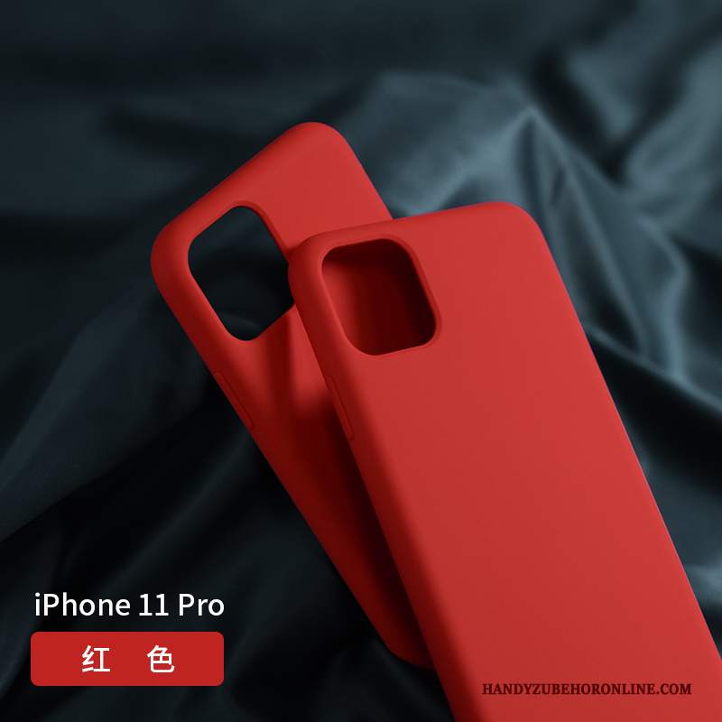 Custodia iPhone 11 Pro Max Silicone Telefono Verde Scuro, Cover iPhone 11 Pro Max Protezione Porpora Tutto Incluso