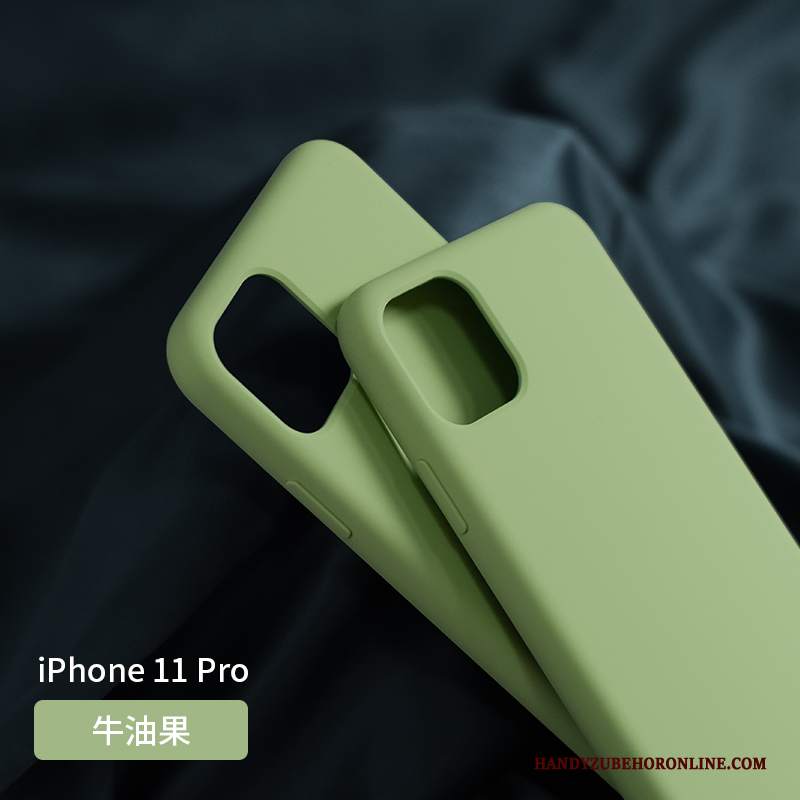 Custodia iPhone 11 Pro Max Silicone Telefono Verde Scuro, Cover iPhone 11 Pro Max Protezione Porpora Tutto Incluso