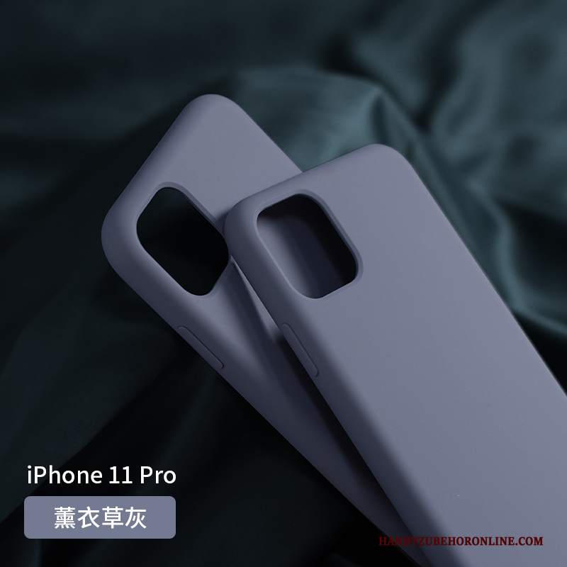 Custodia iPhone 11 Pro Max Silicone Telefono Verde Scuro, Cover iPhone 11 Pro Max Protezione Porpora Tutto Incluso