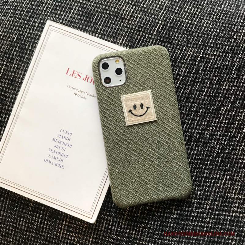 Custodia iPhone 11 Pro Max Smileytelefono, Cover iPhone 11 Pro Max Morbido Grigio