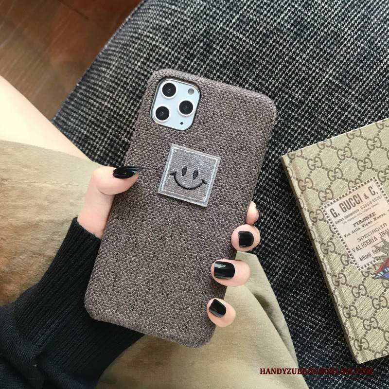 Custodia iPhone 11 Pro Max Smileytelefono, Cover iPhone 11 Pro Max Morbido Grigio