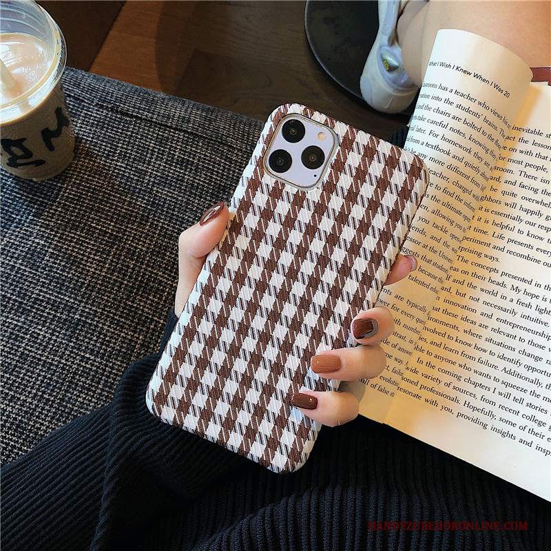 Custodia iPhone 11 Pro Moda Flanella Semplici, Cover iPhone 11 Pro Vintage Britannico Uccello