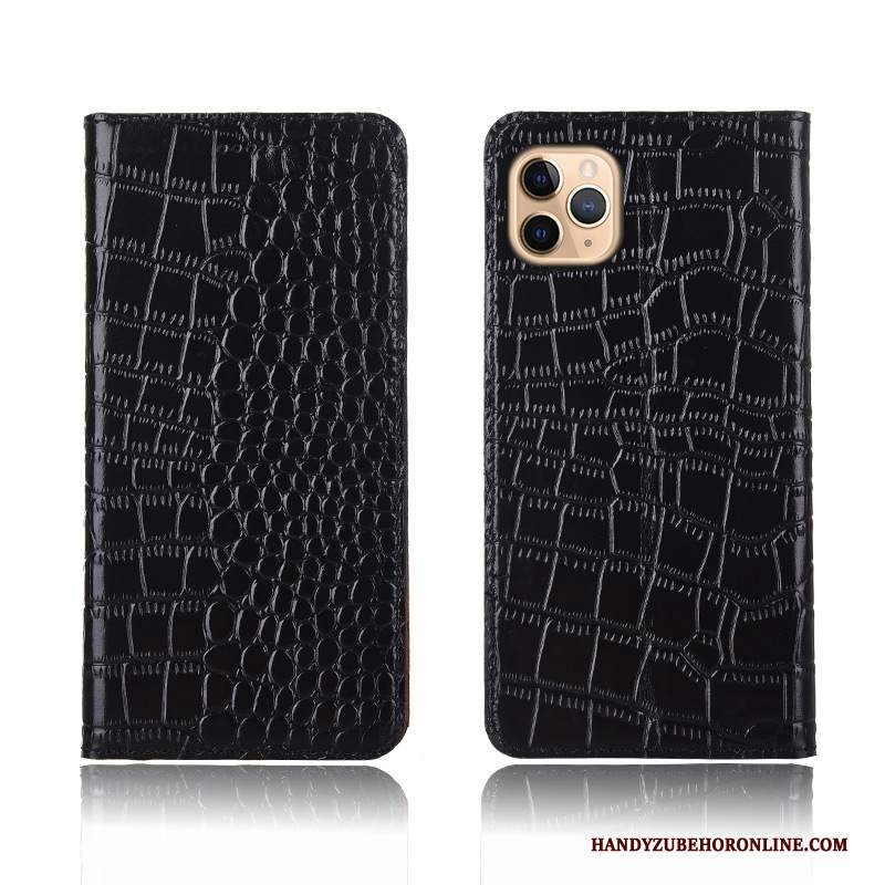 Custodia iPhone 11 Pro Pelle Anti-caduta Modello Coccodrillo, Cover iPhone 11 Pro Creativo Telefono