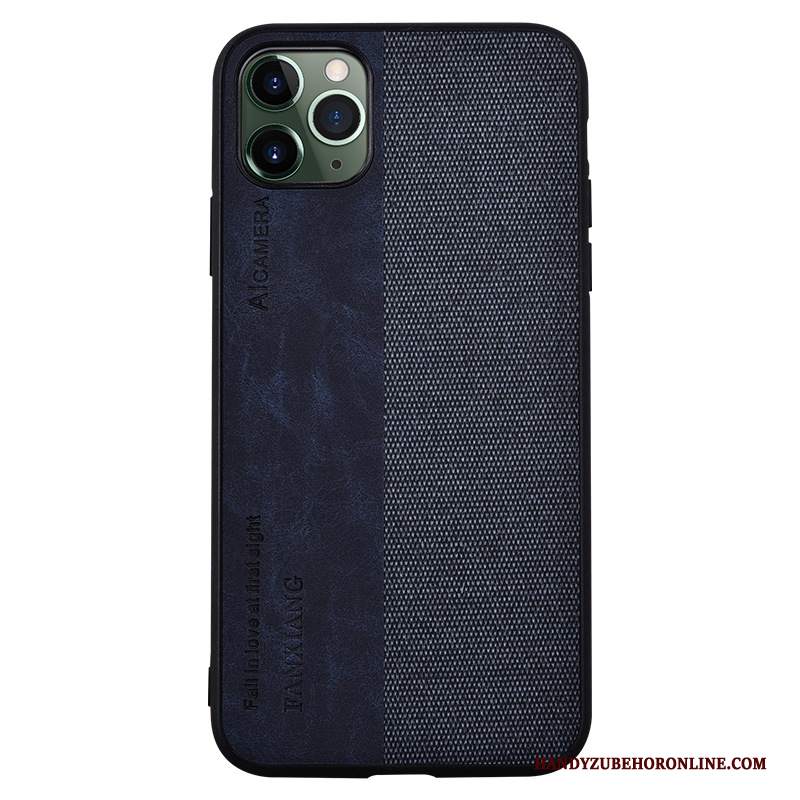 Custodia iPhone 11 Pro Pelle Anti-caduta Sottile, Cover iPhone 11 Pro Silicone Nero Amanti