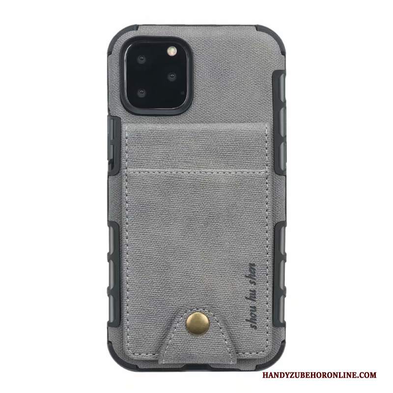 Custodia iPhone 11 Pro Pelle Carta Borse Carta, Cover iPhone 11 Pro Portafoglio Rossotelefono