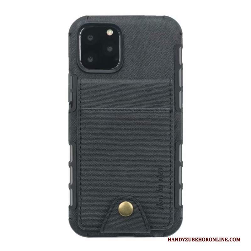 Custodia iPhone 11 Pro Pelle Carta Borse Carta, Cover iPhone 11 Pro Portafoglio Rossotelefono