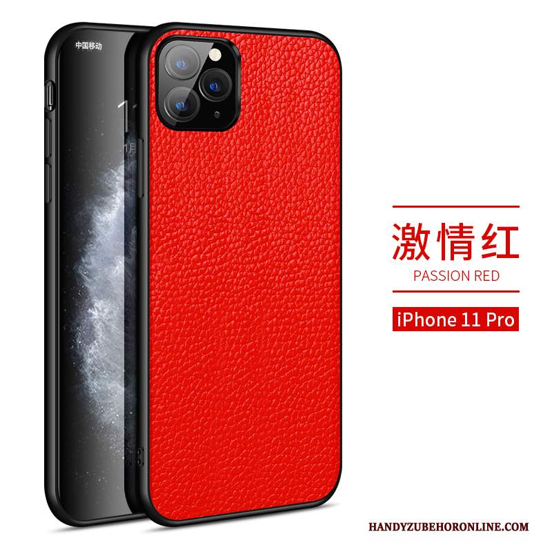 Custodia iPhone 11 Pro Pelle Qualità Sottile, Cover iPhone 11 Pro Protezione Telefono Nero