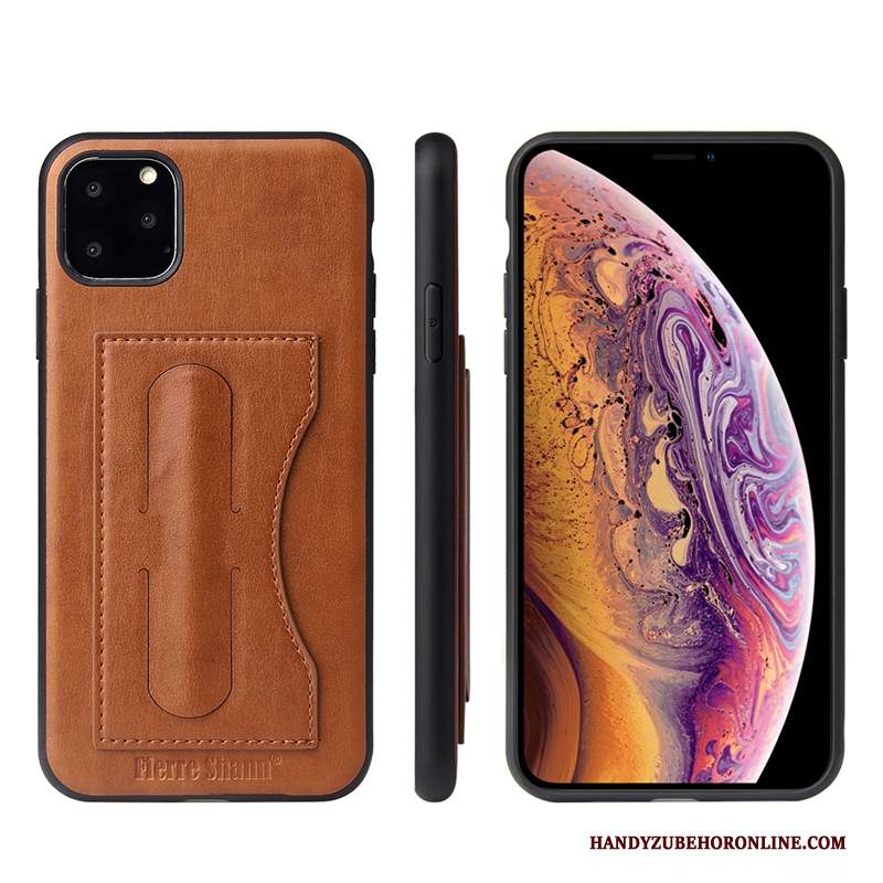 Custodia iPhone 11 Pro Pelle Tutto Incluso Anti-caduta, Cover iPhone 11 Pro Protezione Nero Protezione Contro Le Esplosioni