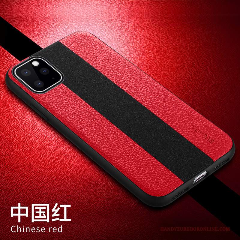 Custodia iPhone 11 Pro Pelle Tutto Incluso High End, Cover iPhone 11 Pro Protezione Rosso Anti-caduta