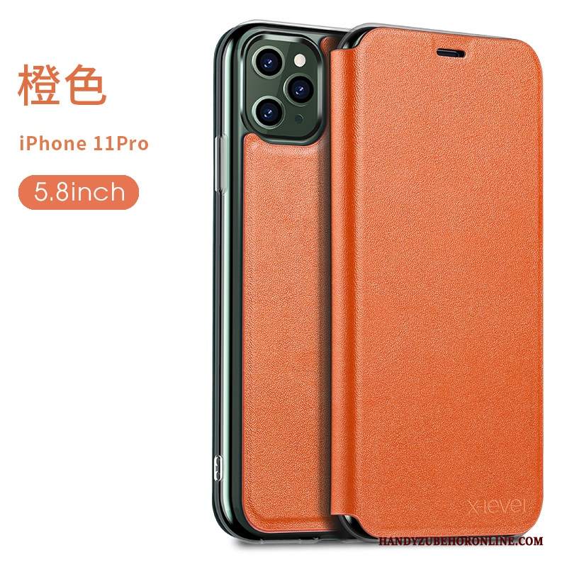 Custodia iPhone 11 Pro Protezione Porpora Affari, Cover iPhone 11 Pro Pelle Morbido Nuovo