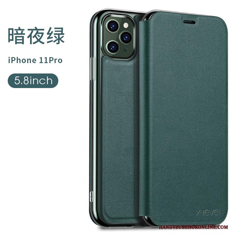 Custodia iPhone 11 Pro Protezione Porpora Affari, Cover iPhone 11 Pro Pelle Morbido Nuovo