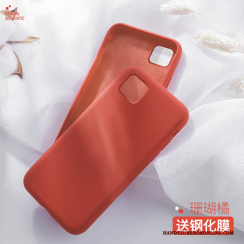 Custodia iPhone 11 Pro Silicone Rossotelefono, Cover iPhone 11 Pro Net Red Tutto Incluso