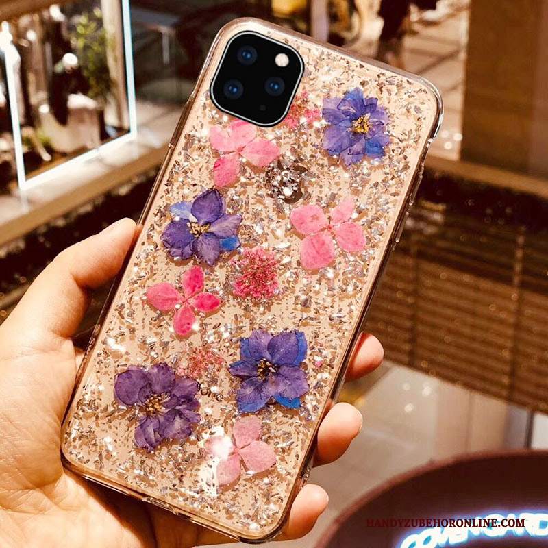 Custodia iPhone 11 Pro Silicone Telefono Anti-caduta, Cover iPhone 11 Pro Oro Marchio Di Tendenza