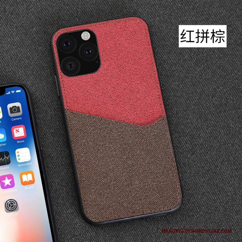 Custodia iPhone 11 Pro Tela Carta, Cover iPhone 11 Pro Telefono Rosso