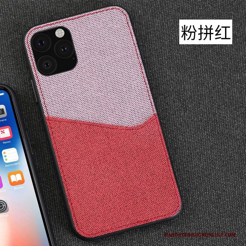 Custodia iPhone 11 Pro Tela Carta, Cover iPhone 11 Pro Telefono Rosso