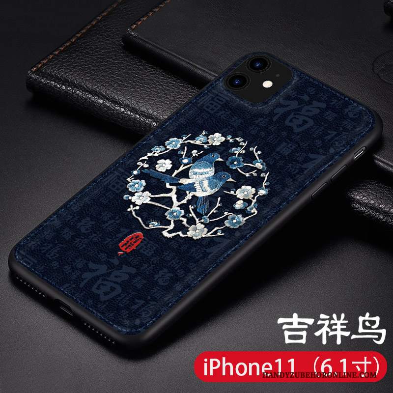 Custodia iPhone 11 Protezione Pellicola Protettivatelefono, Cover iPhone 11 Pelle Tendenza Sottile