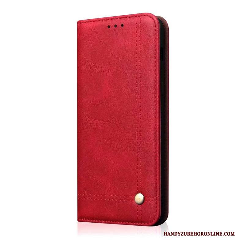 Custodia iPhone 11 Protezione Rossotelefono, Cover iPhone 11 Pelle Morbido Nuovo