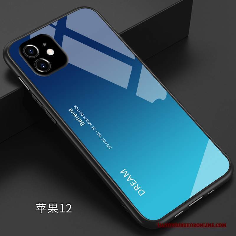 Custodia iPhone 12 Creativo Amanti Semplici, Cover iPhone 12 Silicone Blutelefono