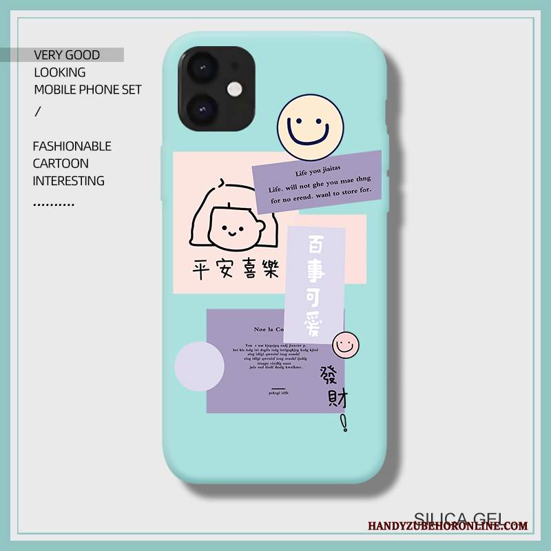 Custodia iPhone 12 Creativo Telefono Nuovo, Cover iPhone 12 Silicone Tutto Incluso Morbido