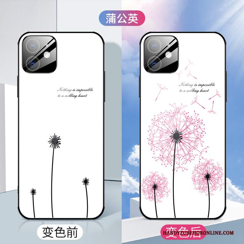 Custodia iPhone 12 Mini Creativo High End Sottile, Cover iPhone 12 Mini Silicone Tutto Incluso Fiori