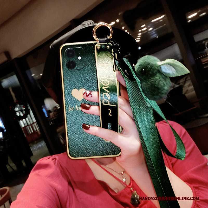 Custodia iPhone 12 Moda Morbido Amare, Cover iPhone 12 Protezione Verde Di Personalità