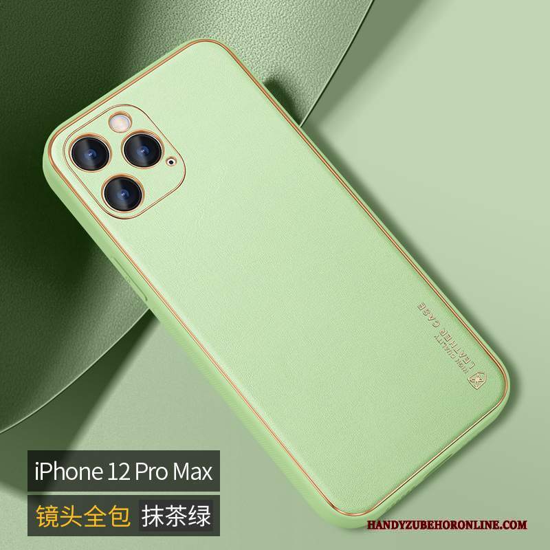 Custodia iPhone 12 Pro Max Creativo Nuovo Tendenza, Cover iPhone 12 Pro Max Pelle Telefono Grigio