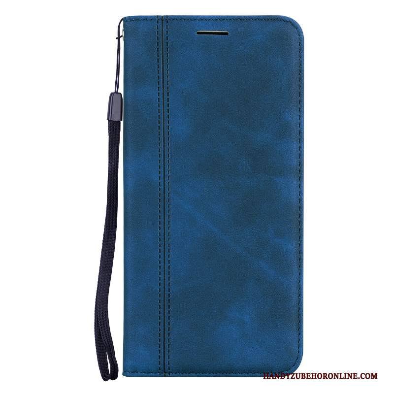 Custodia iPhone 12 Pro Max Pelle Affari Ornamenti Appesi, Cover iPhone 12 Pro Max Protezione Blu Qualità