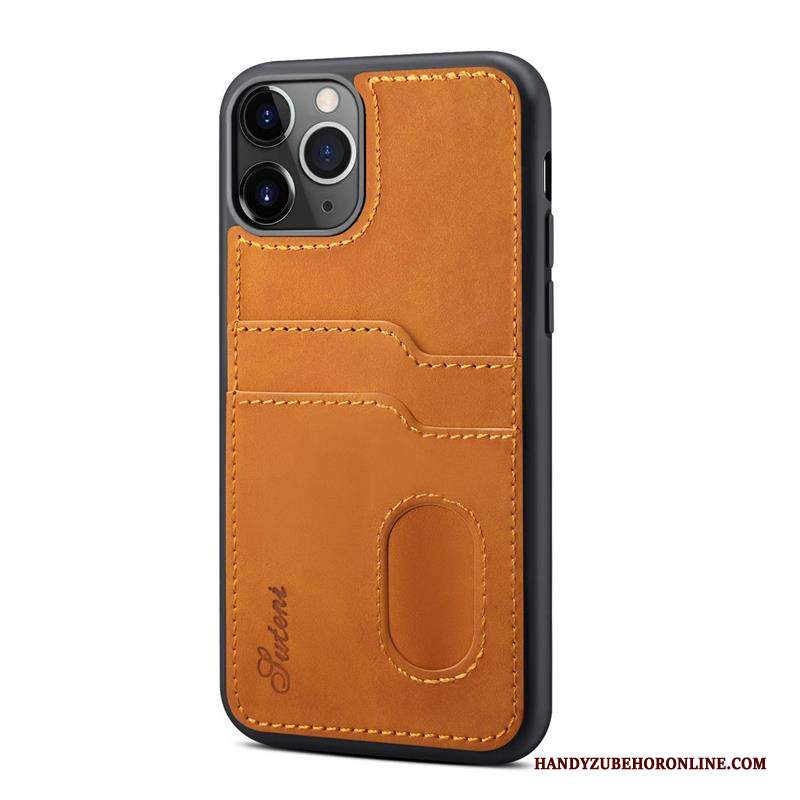 Custodia iPhone 12 Pro Max Pelle Giallotelefono, Cover iPhone 12 Pro Max Carta Coperchio Posteriore