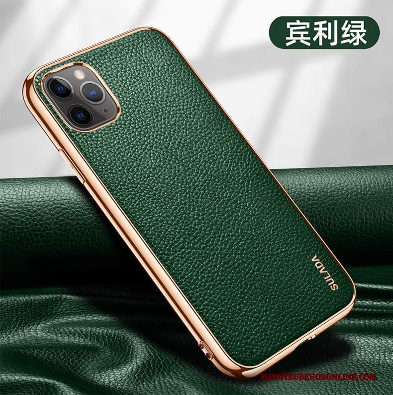 Custodia iPhone 12 Pro Max Pelle Qualità High End, Cover iPhone 12 Pro Max Protezione Verde Tutto Incluso