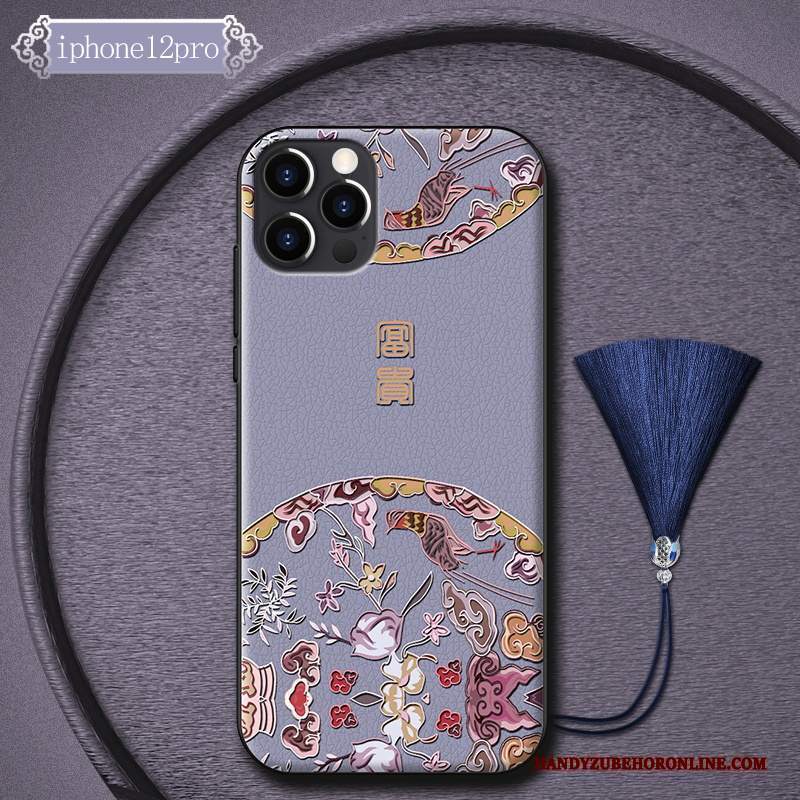 Custodia iPhone 12 Pro Silicone Marrone Marchio Di Tendenza, Cover iPhone 12 Pro Creativo Di Personalità Tutto Incluso